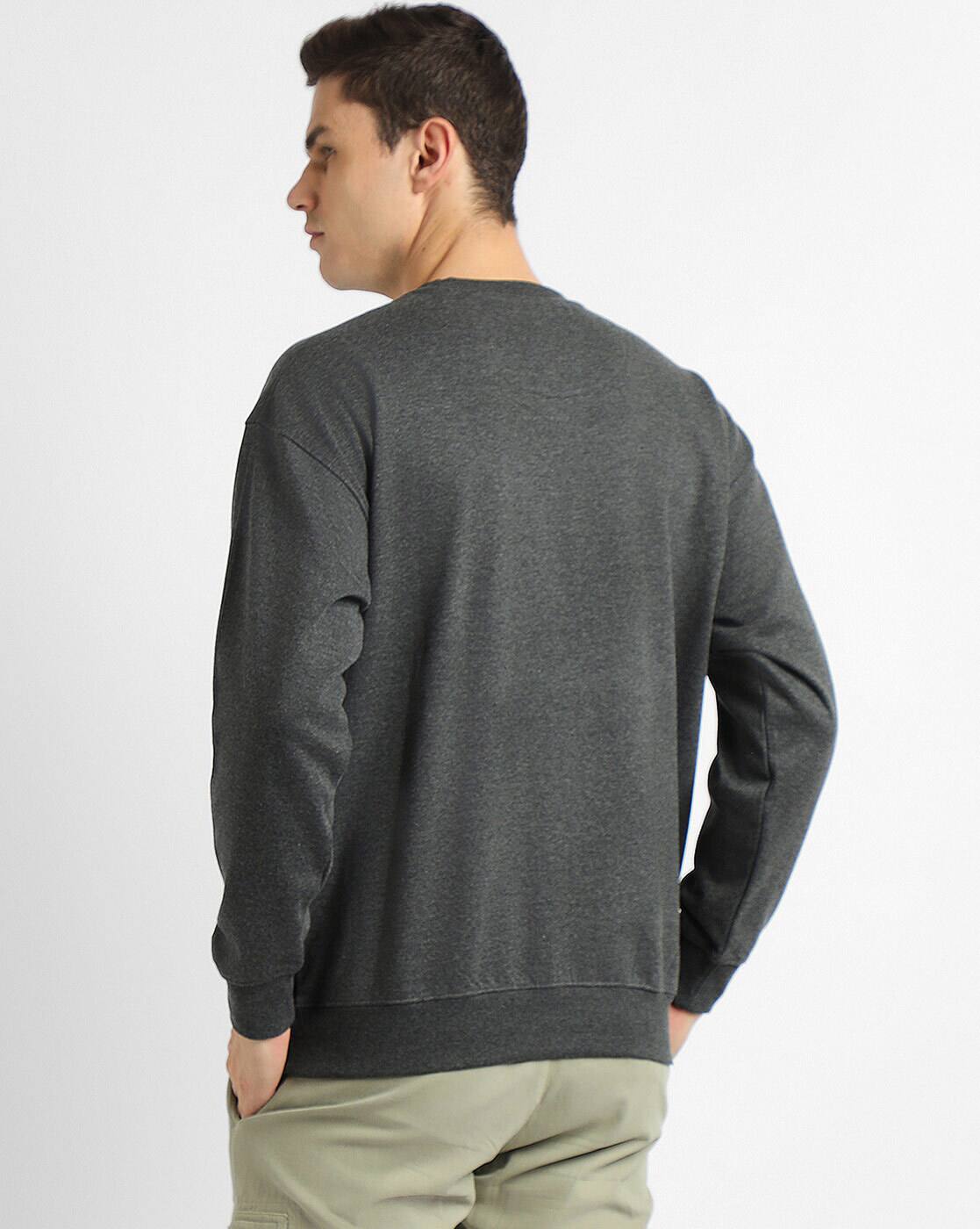 Buy Dark Grey Sweatshirt & Hoodies for Men by DENNISLINGO PREMIUM 