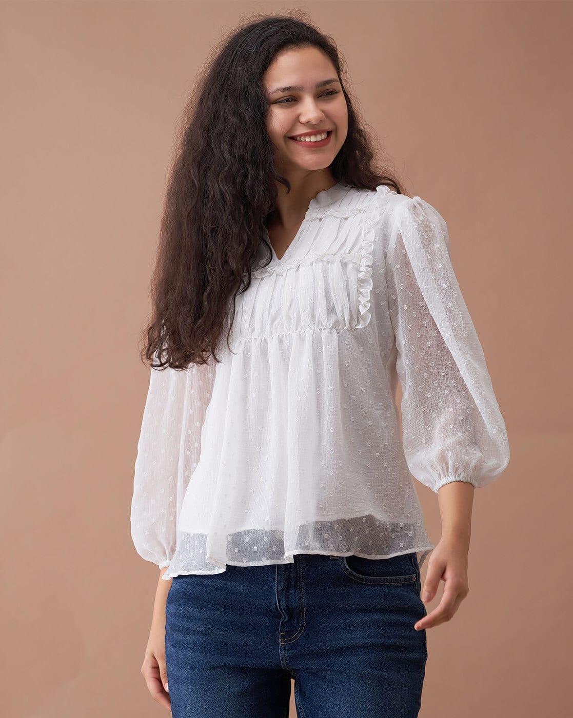 トップス Acka fringe american sleeve tops Buy Women's Tops Fringe Online | Next India
