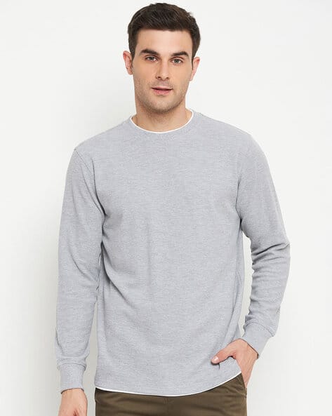 Buy Grey Sweatshirt Hoodies for Men by Cantabil Online