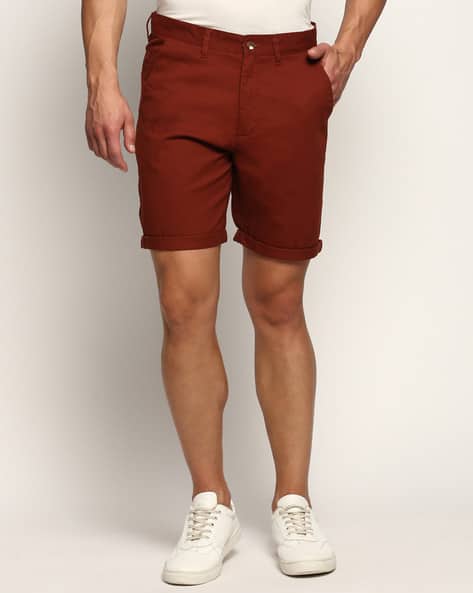 Price History of SHOWOFF Solid Slim Fit Shorts from Ajio 2191_2747762