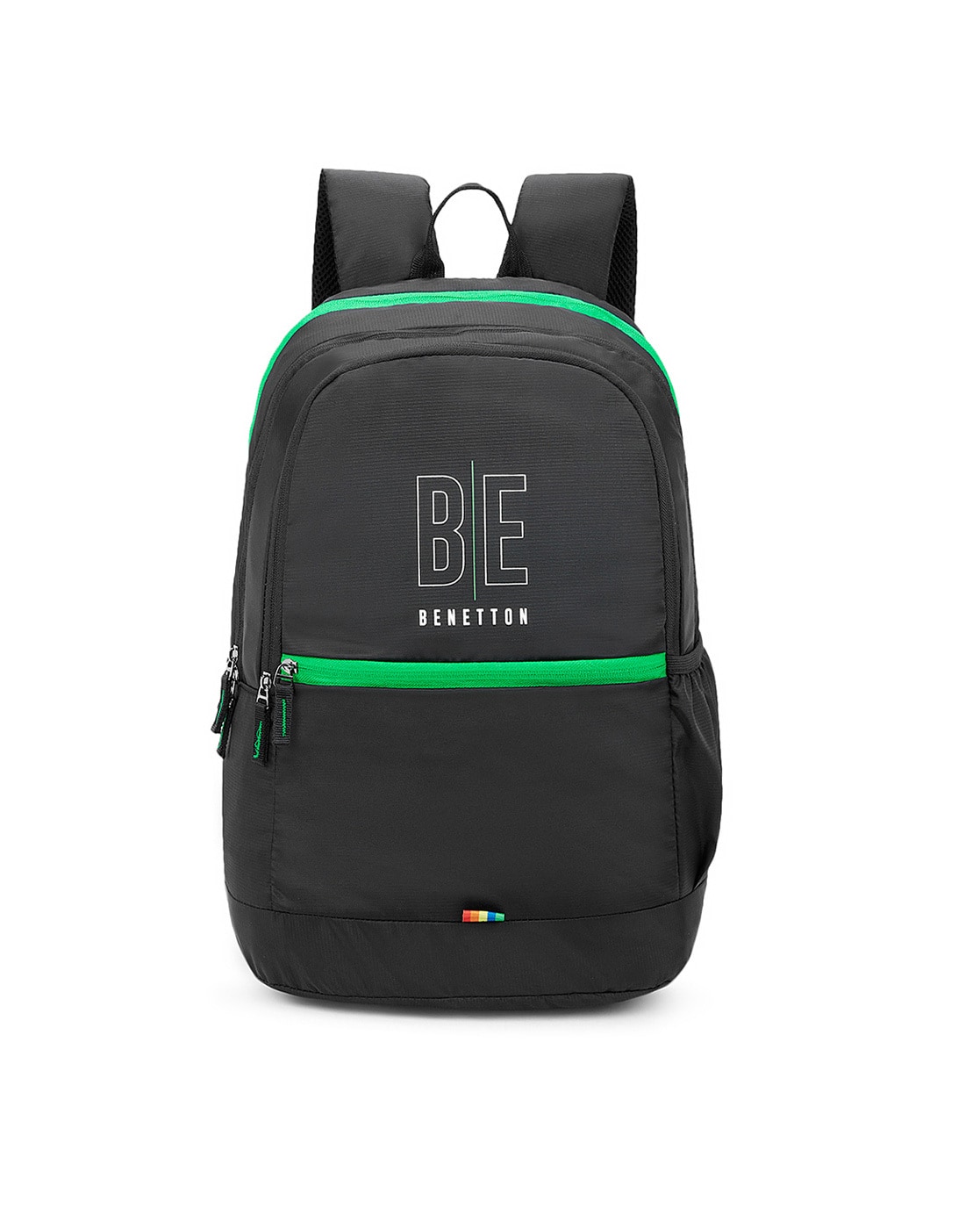 United Colors of Benetton 10 Ltrs Black Laptop Messenger Bag  (0IP6LBM01A03I) United Colors of Benetton