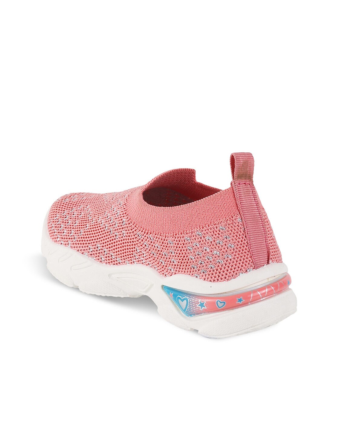Shoetopia Girls Pink Colourblocked Synthetic Mid-Top Sneakers