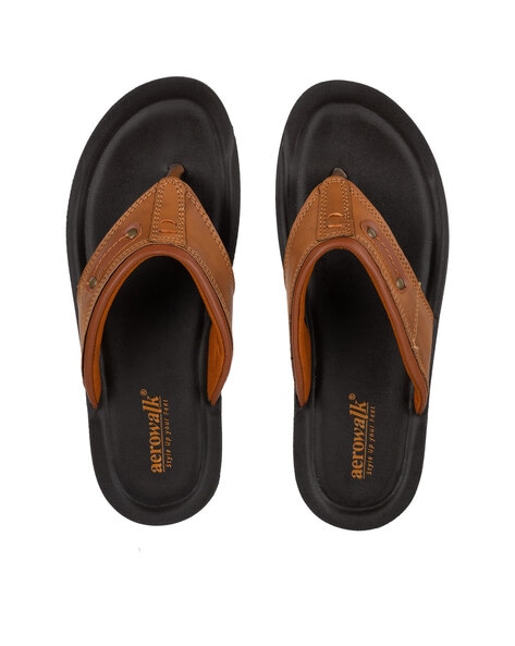 Buy Black Flip Flop & Slippers for Men by AEROWALK Online | Ajio.com-as247.edu.vn