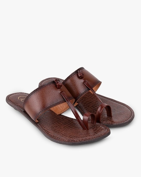 Buy CATWALK Brown Solid Sandals Online