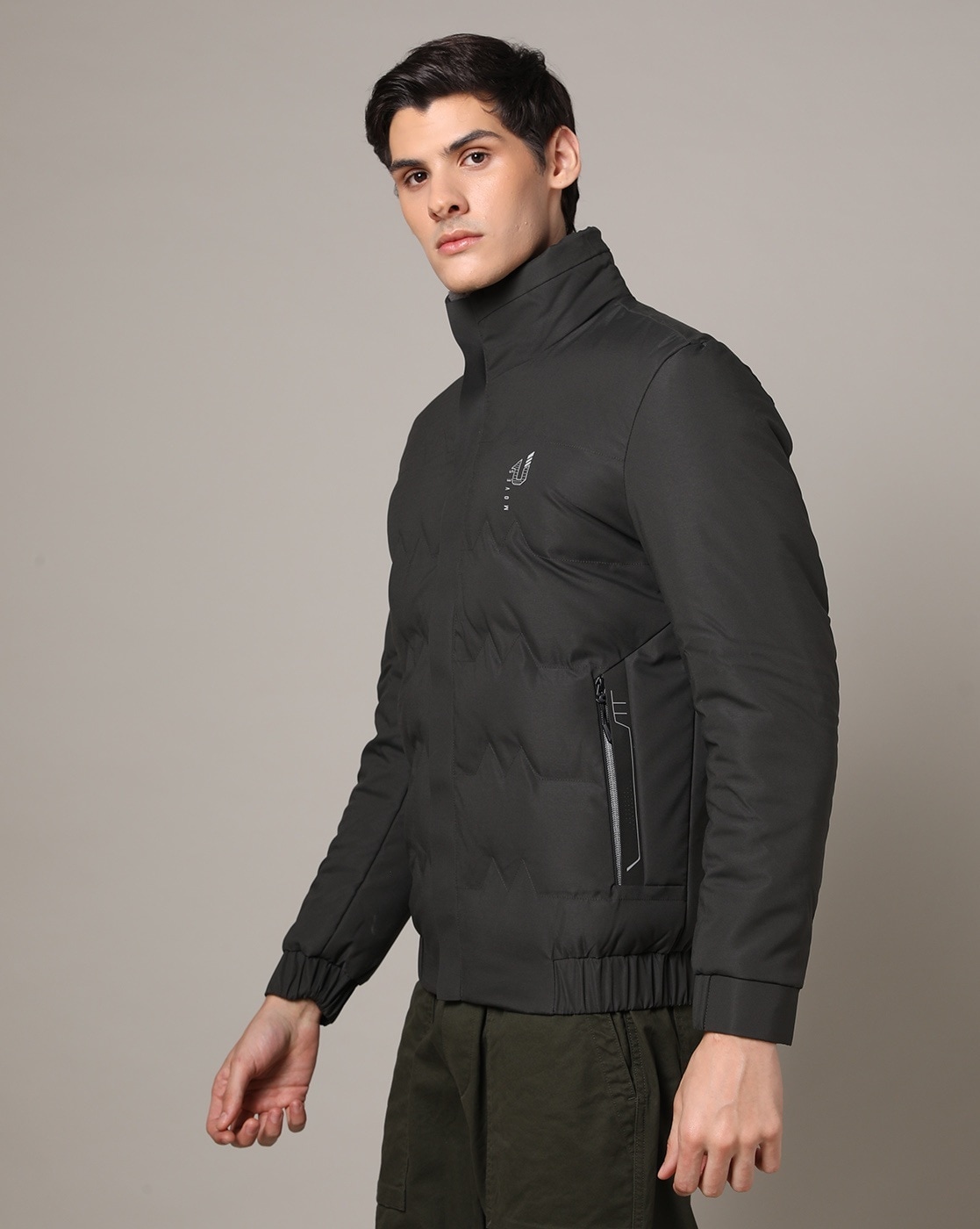 Zip-Front Puffer Jacket