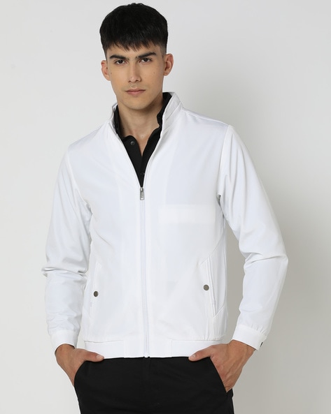 BASEL.CO Men's Cream Bomber Jacket - Trendyol