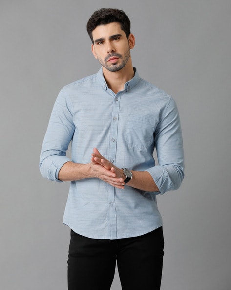 Buy Blue Shirts for Men by YOVISH Online