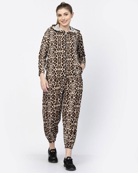 Leopard discount tracksuit womens