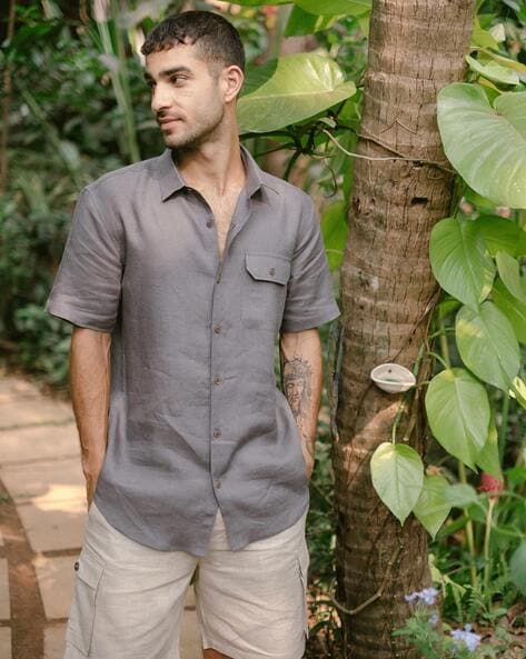 Buy Slate Grey Shirts for Men by Creatures of Habit Online