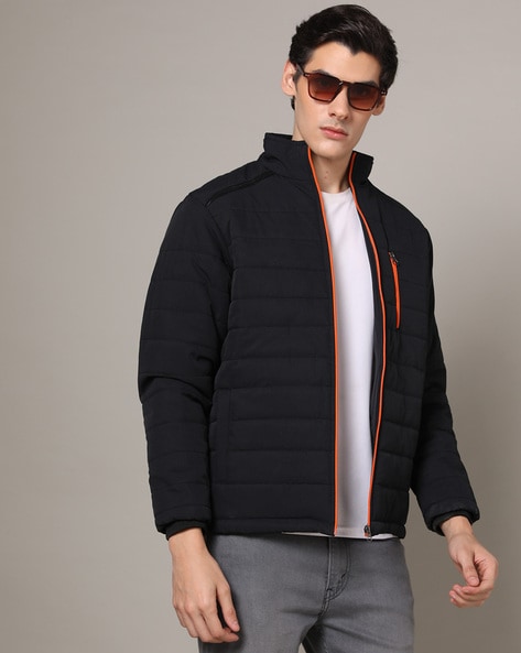 Buy Zip-Front Jacket with Insert Pockets Online at Best Prices in India -  JioMart.