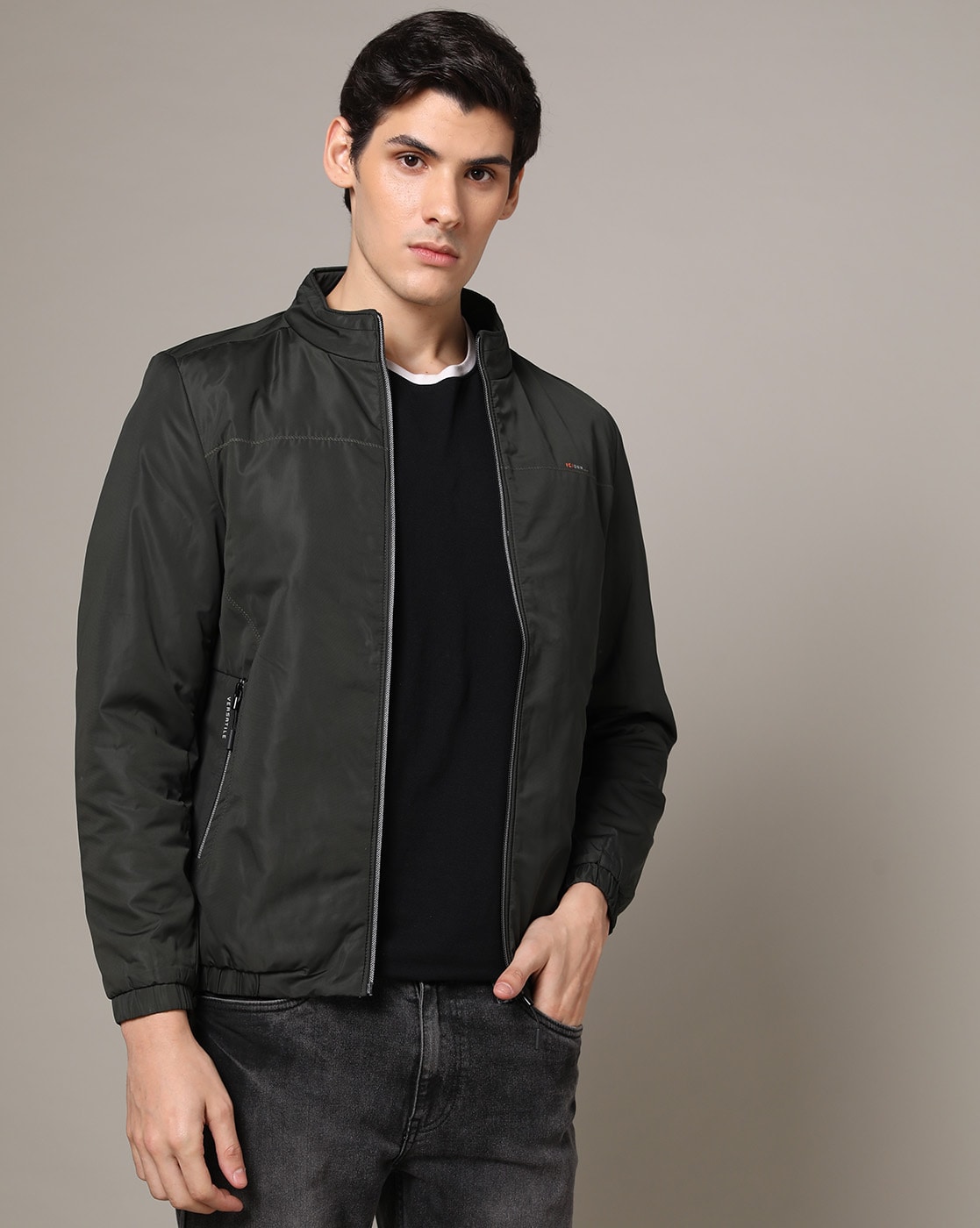 Buy Green Jackets & Coats for Men by Fort Collins Online | Ajio.com