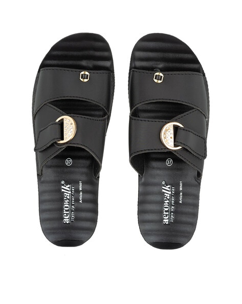 Buy Black Flip Flop Slippers for Women by AEROWALK Online Ajio