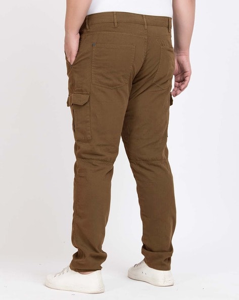 Loose Fit Cargo Pants - Dark brown - Men