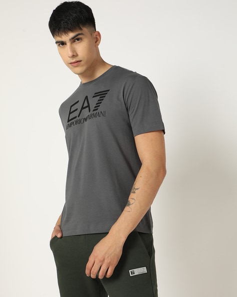 Armani grey hot sale t shirt