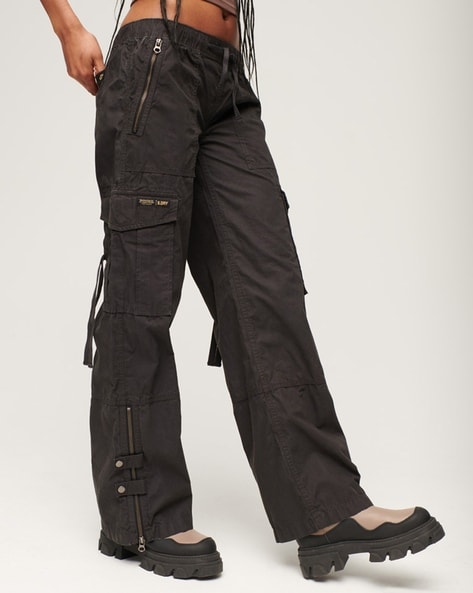 Buy Charcoal Trousers & Pants for Women by SUPERDRY Online