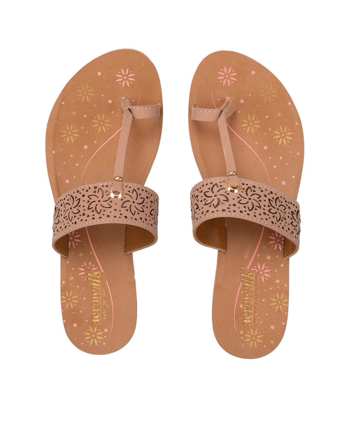 Buy Aerowalk Women Copper Wedges Sandal (4) Online at Best Prices in India  - JioMart.