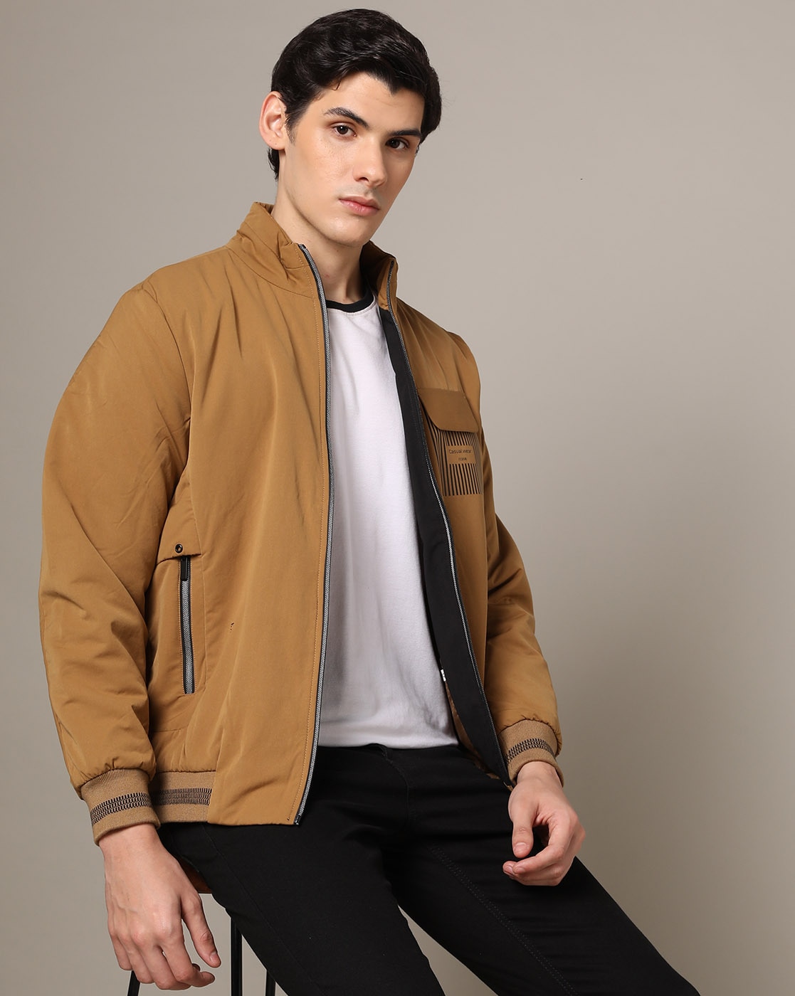 Buy Black Jackets & Coats for Men by RED TAPE Online | Ajio.com