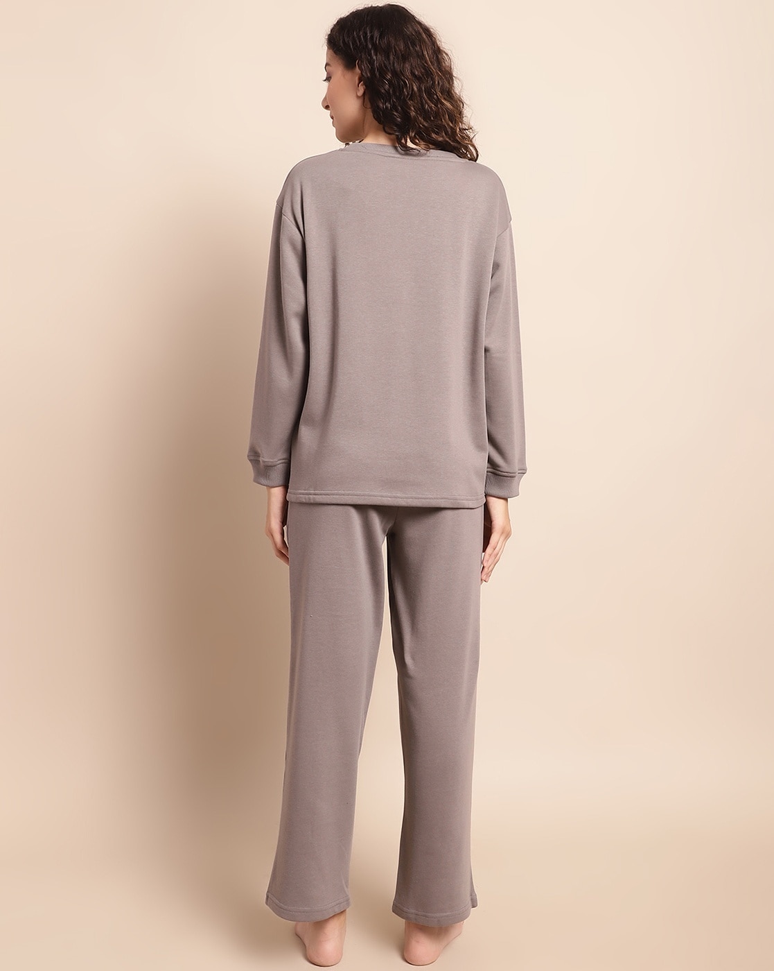 Womens long sleeve online cotton pyjamas