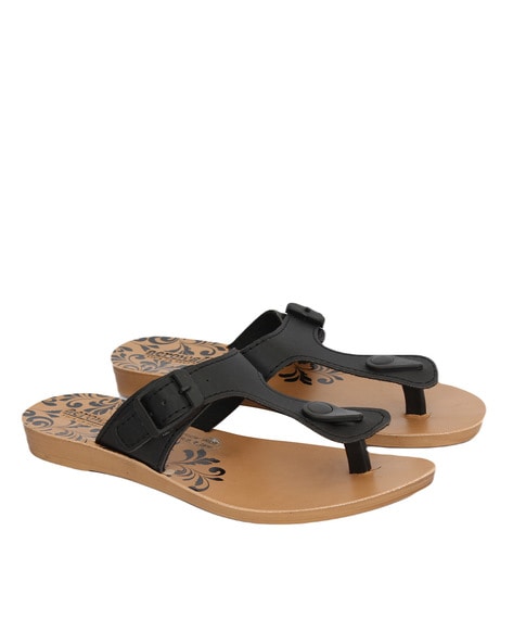 Ladies black flip discount flops