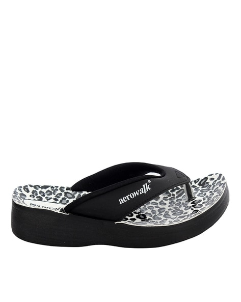 Animal flip flops online womens sale