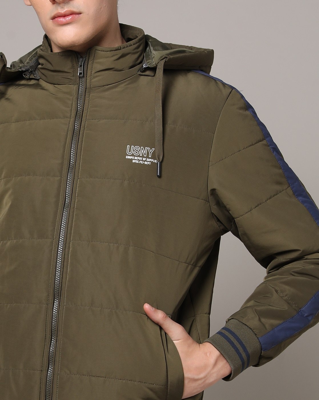 Fort Collins Beige Nylon Padded Jacket