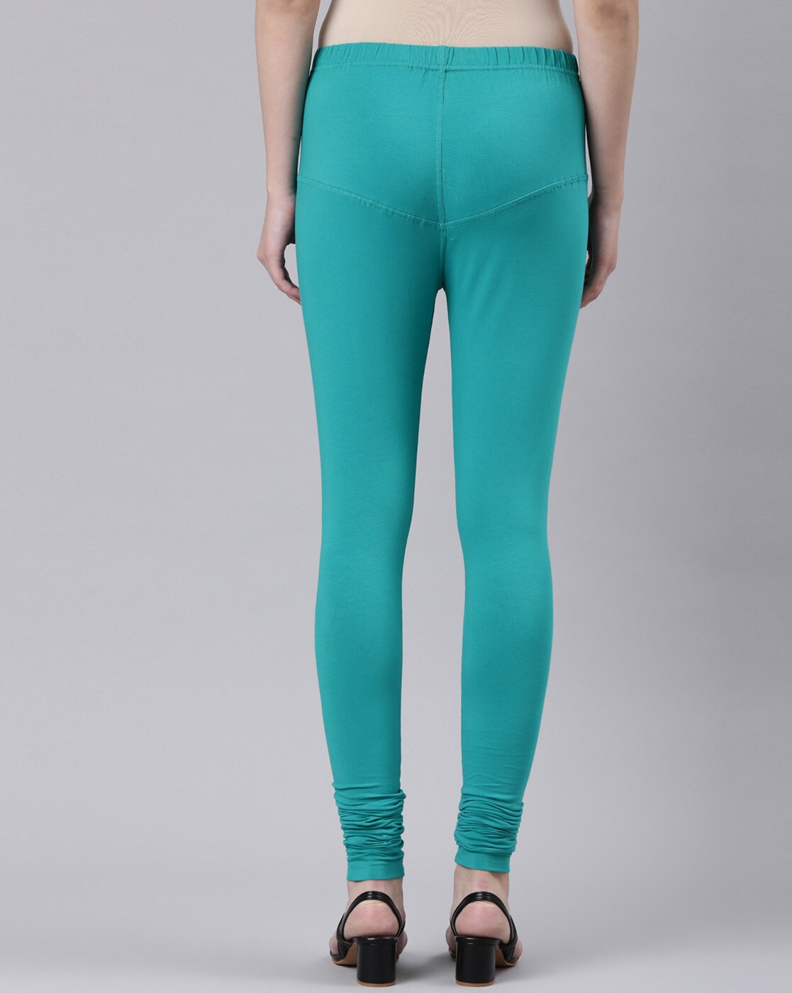 Buy Fern Green Churidars & Leggings for Women by DIXCY SLIMZ Online |  Ajio.com