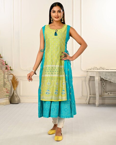 Indian Backless Kurti With Palazzo Set For Women, Indian Dress | eBay