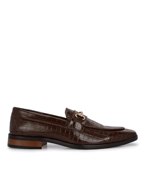 Hirel's Men Checked Bit Loafers