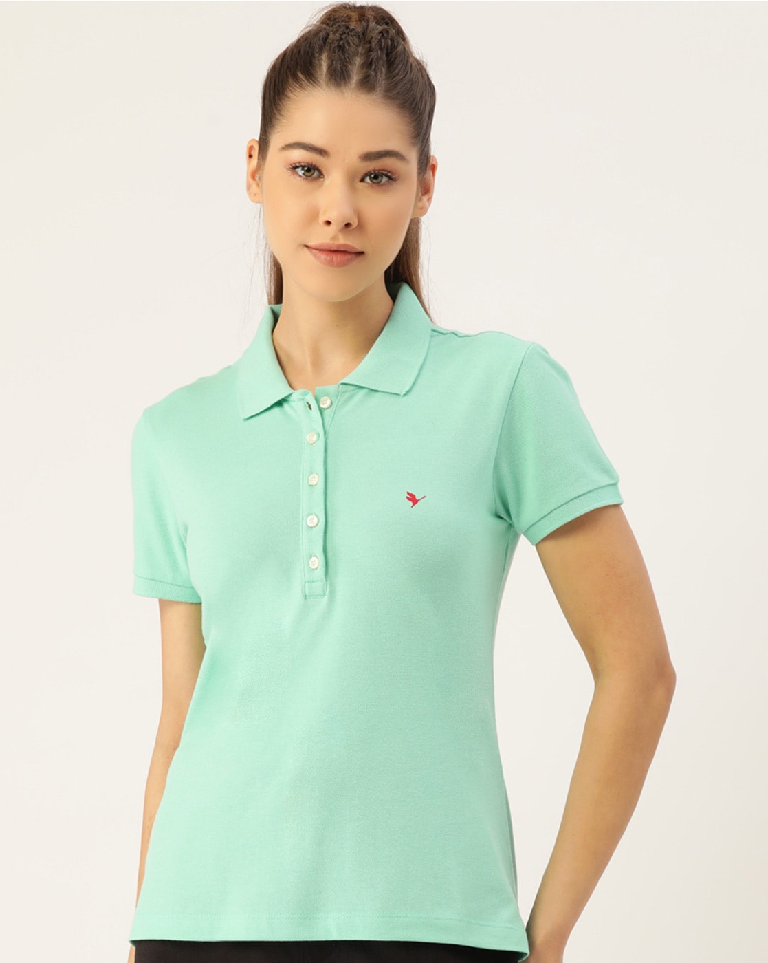 Aqua polo shirt clearance womens