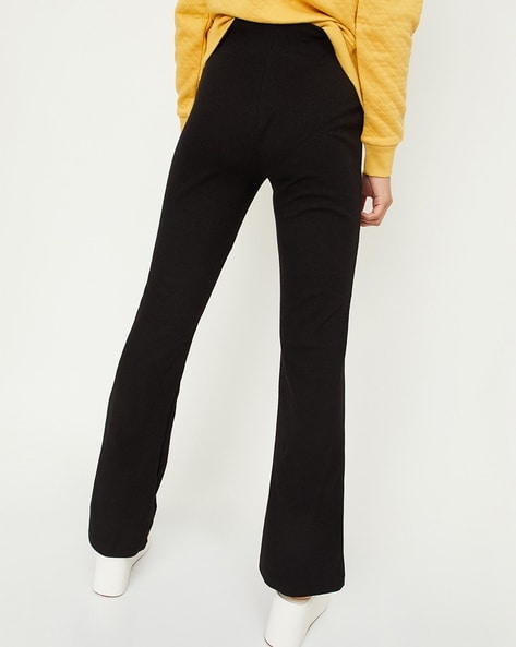 Ribbed jazz trousers - Brown - Ladies | H&M IN