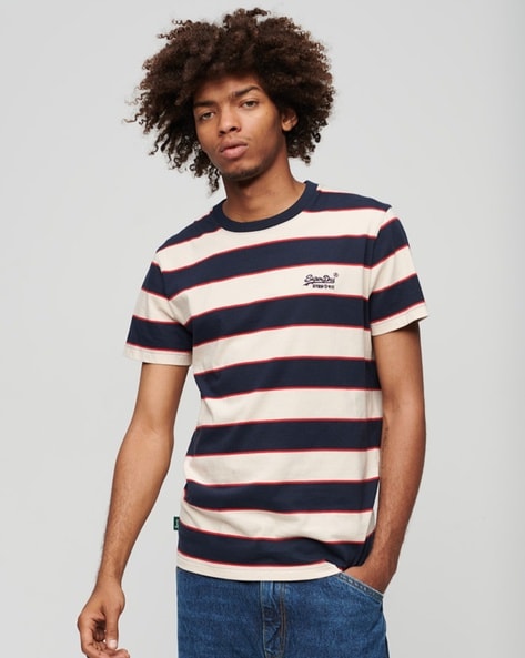 Superdry striped shop t shirt