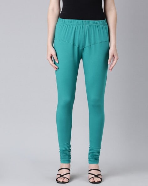 Whistle Satin Trouser, Peacock - Pants & Leggings