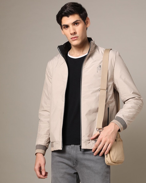 Buy Allen Solly Solid Bomber Jacket - Jackets for Men 24099778 | Myntra