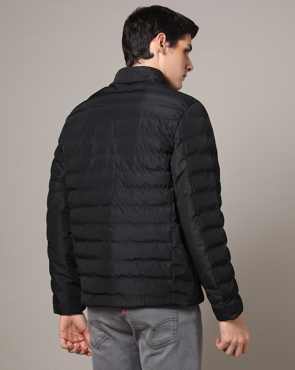 Zip-Front Puffer Jacket with Insert Pockets