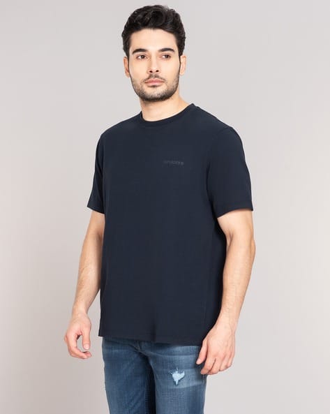 SUPERDRY Overdyed Logo Loose Fit Crew-Neck T-Shirt