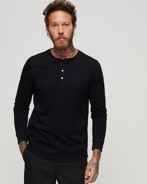 Jersey henley shirt clearance h