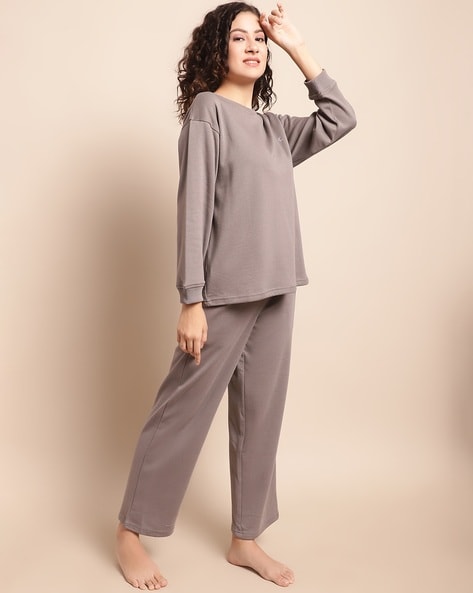 Womens long 2024 sleeve pyjamas