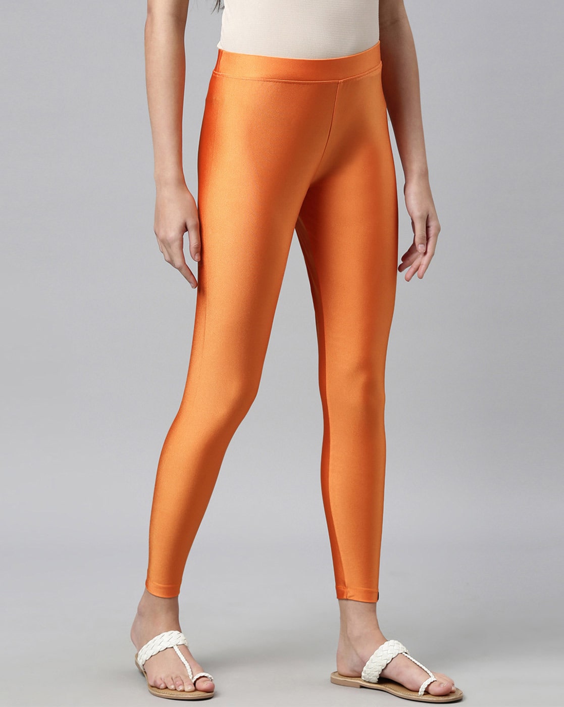 Unbranded Ladies Short Leggings Flare Orange, Shop Today. Get it Tomorrow!