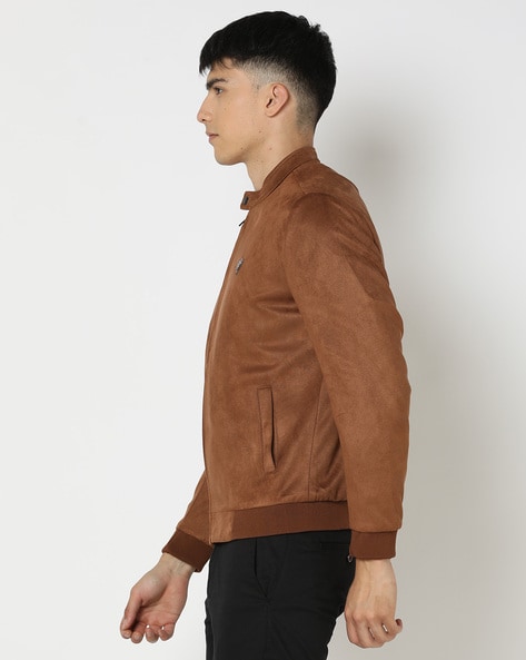 Vegan Suede Bomber | Banana Republic Factory