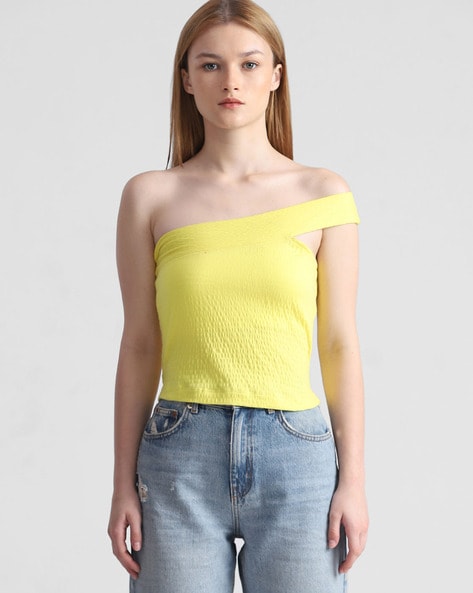 Only one shoulder online top