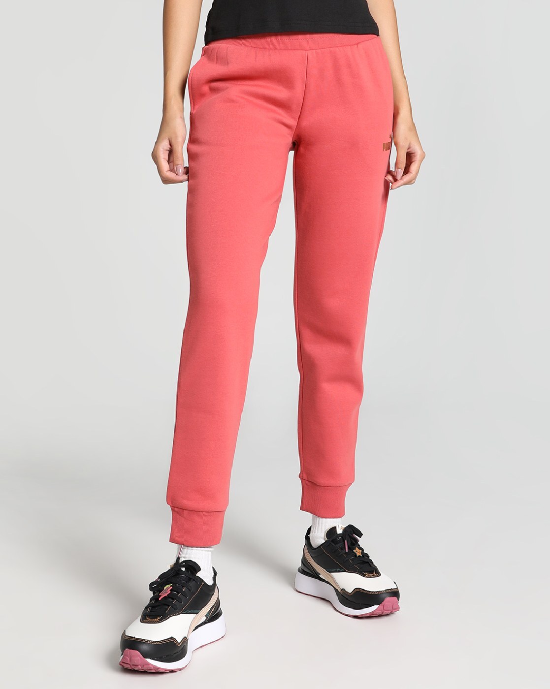 Nike gingham check joggers cheap in red