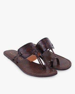 Leather Sandals for Women Ladies Classic Brown Flats Elegant 
