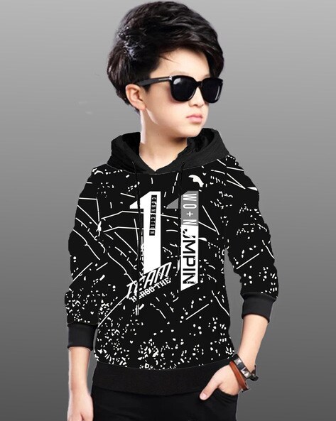 Buy Multicolour Sweatshirts Hoodie for Boys by Hadar Online