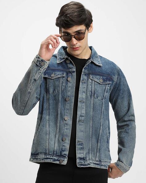 2023 Men's Spring New Denim Jacket Youth Windproof Hooded Casual Denim  Jacket - Jackets - AliExpress