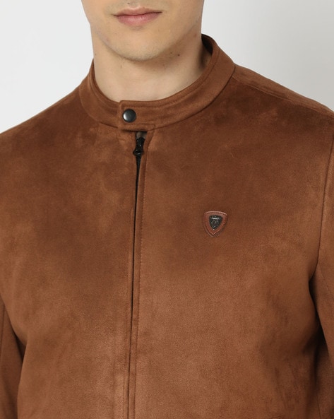Bill Hader Fashion Oufits - Bill Hader's Brown Suede Jacket from Theory