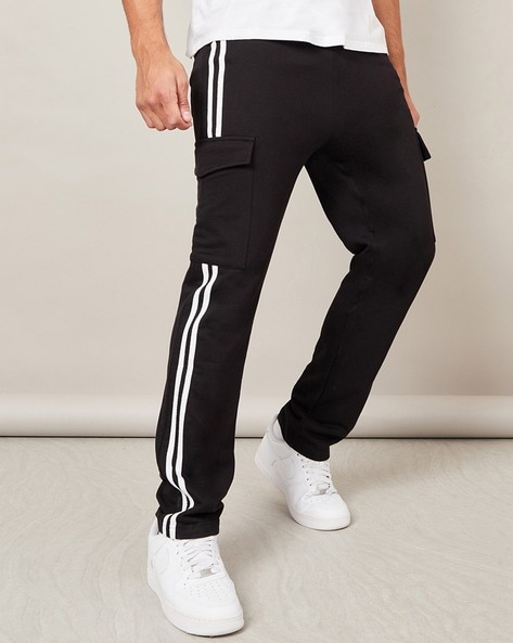 Buy Black Track Pants for Men by Styli Online