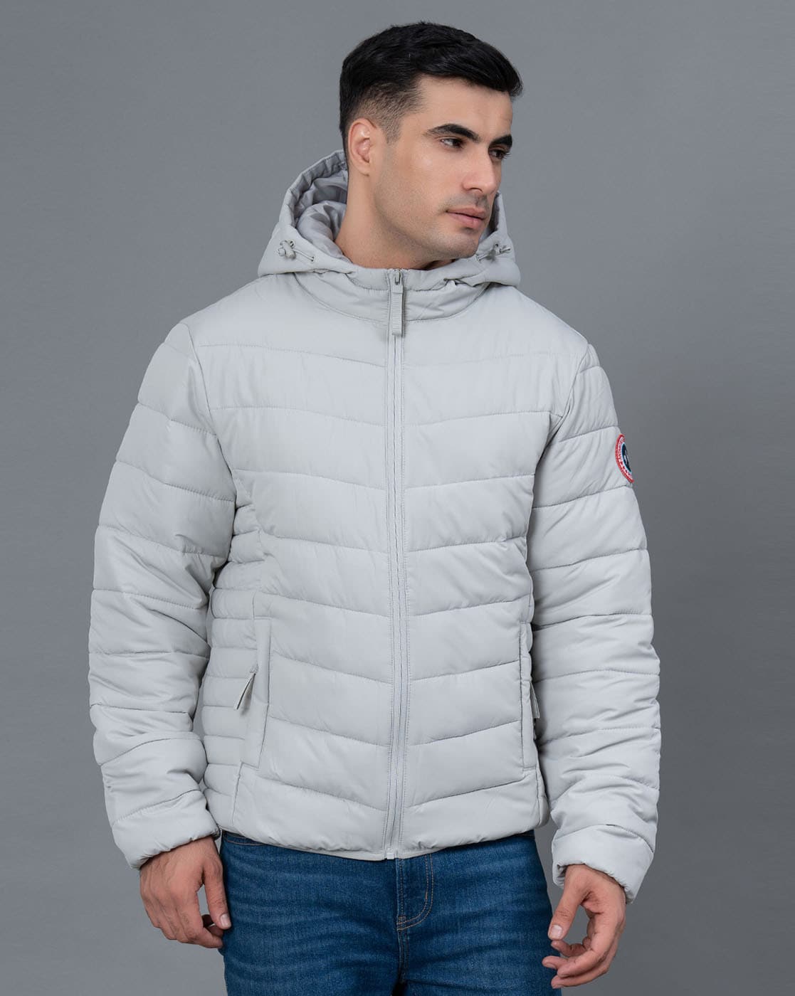 Gray puffer clearance coat