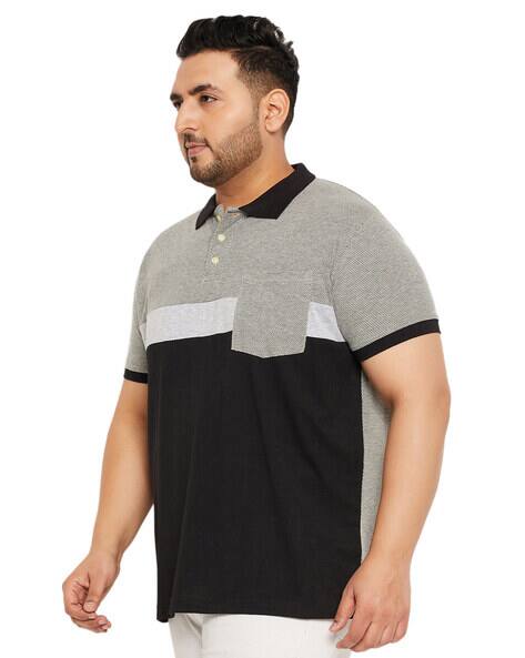 Men Regular Fit Polo T-Shirt with Patch Pocket
