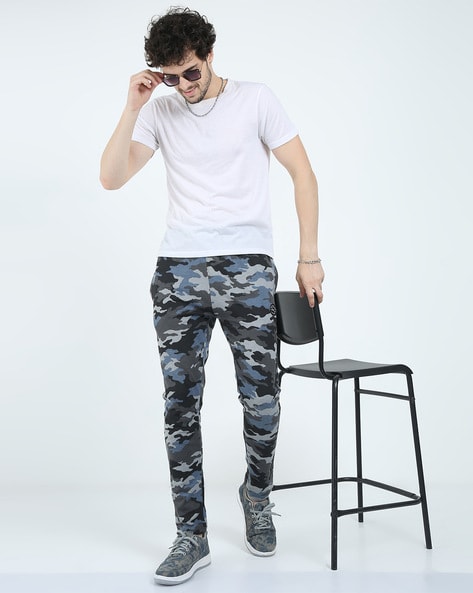 Mens camo store track pants