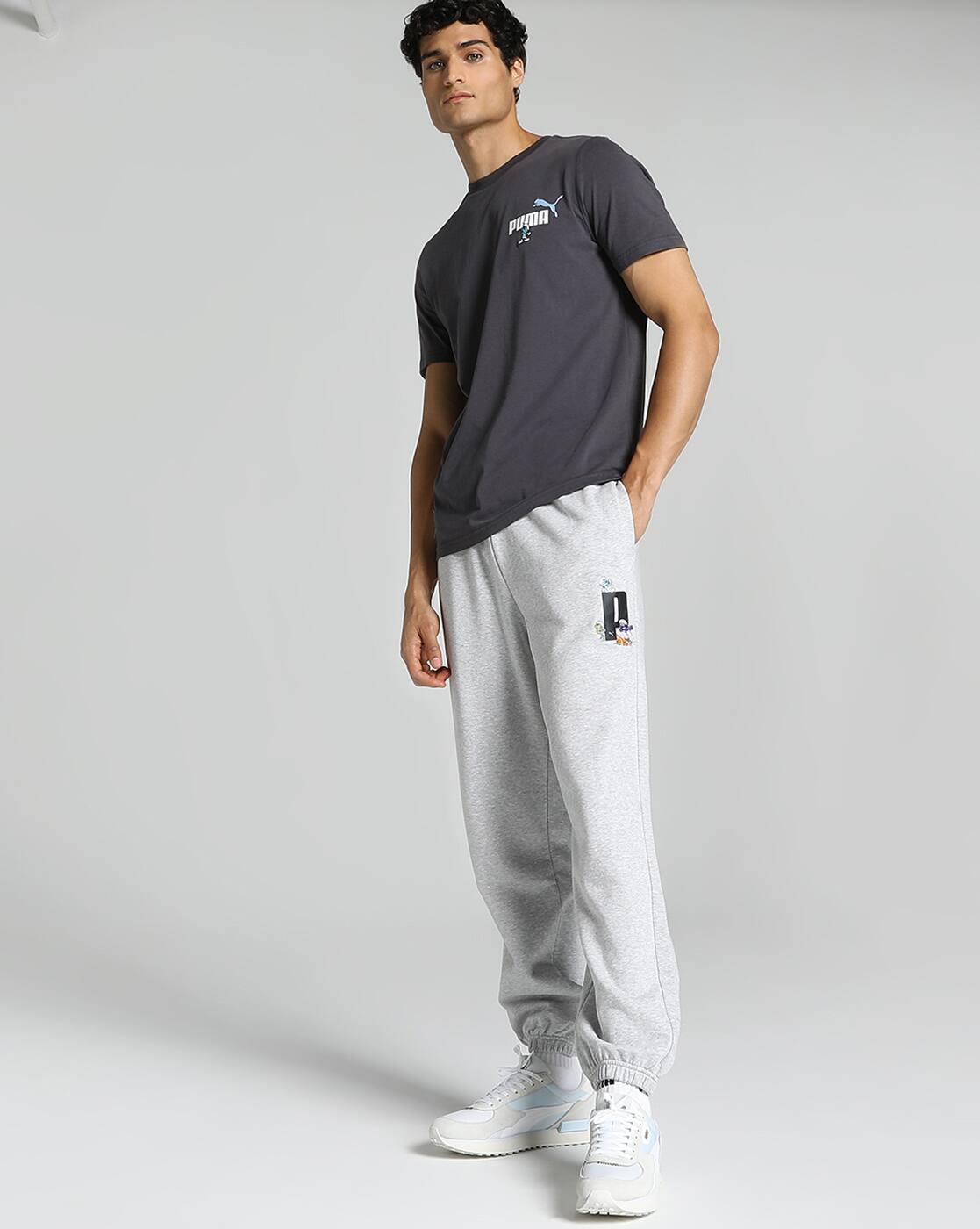 Buy Light Gray Heather Track Pants for Men by PUMA Online